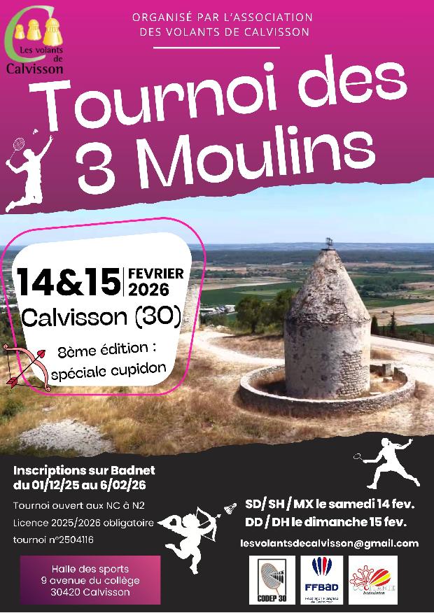 8eme Tournoi des 3 Moulins